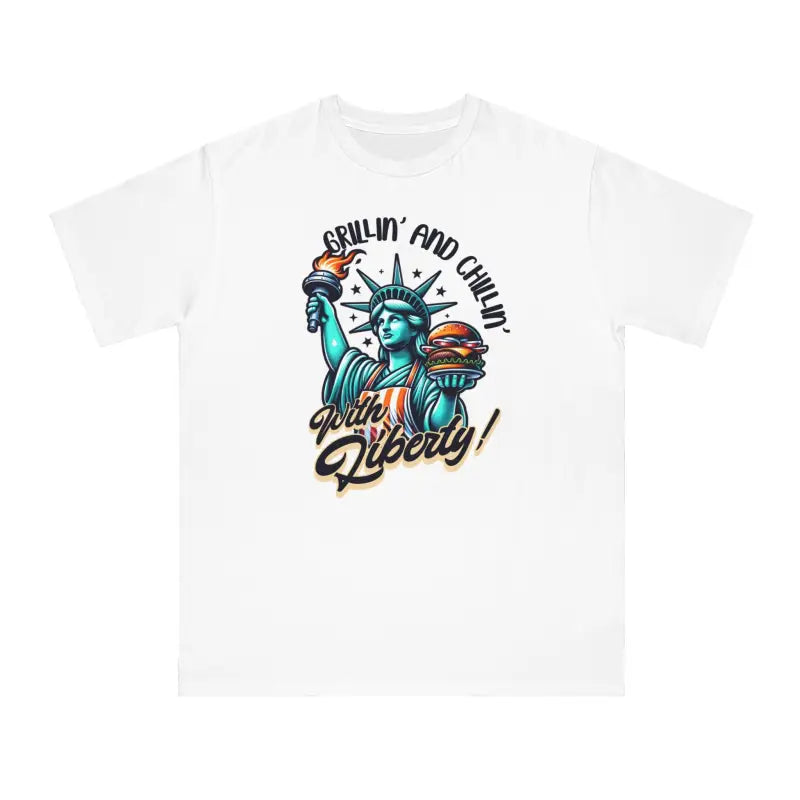 Grillin& Chillinlady Liberty Tees - 100% Organic Comfort - T-shirt