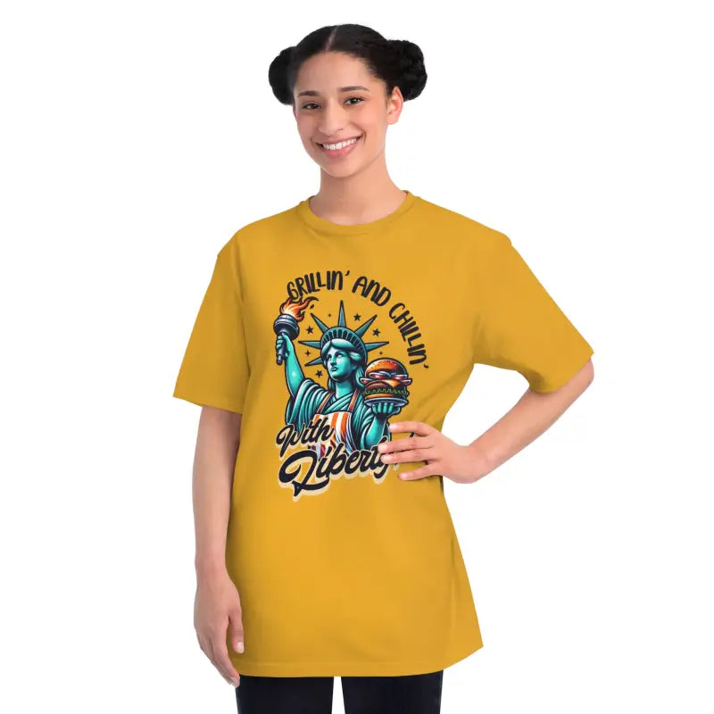 Grillin& Chillinlady Liberty Tees - 100% Organic Comfort - T-shirt