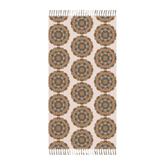 Groove with Boho Bliss on a Geometric Beach Blanket - 38’’ × 81’’ / Polyester Home Decor