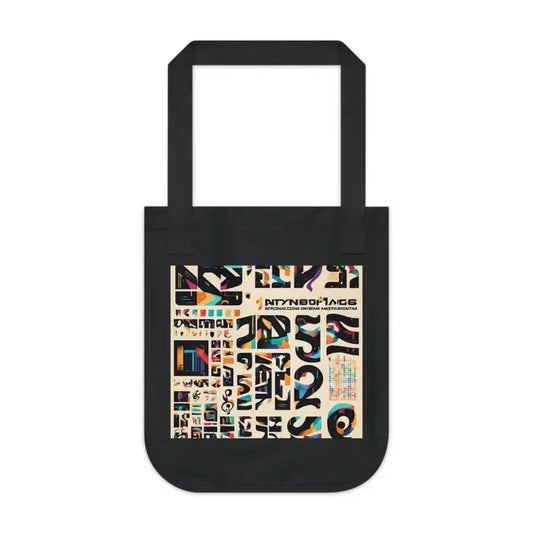 Groove on with Musical Canvas Tote Bag - one Size / Black Bags