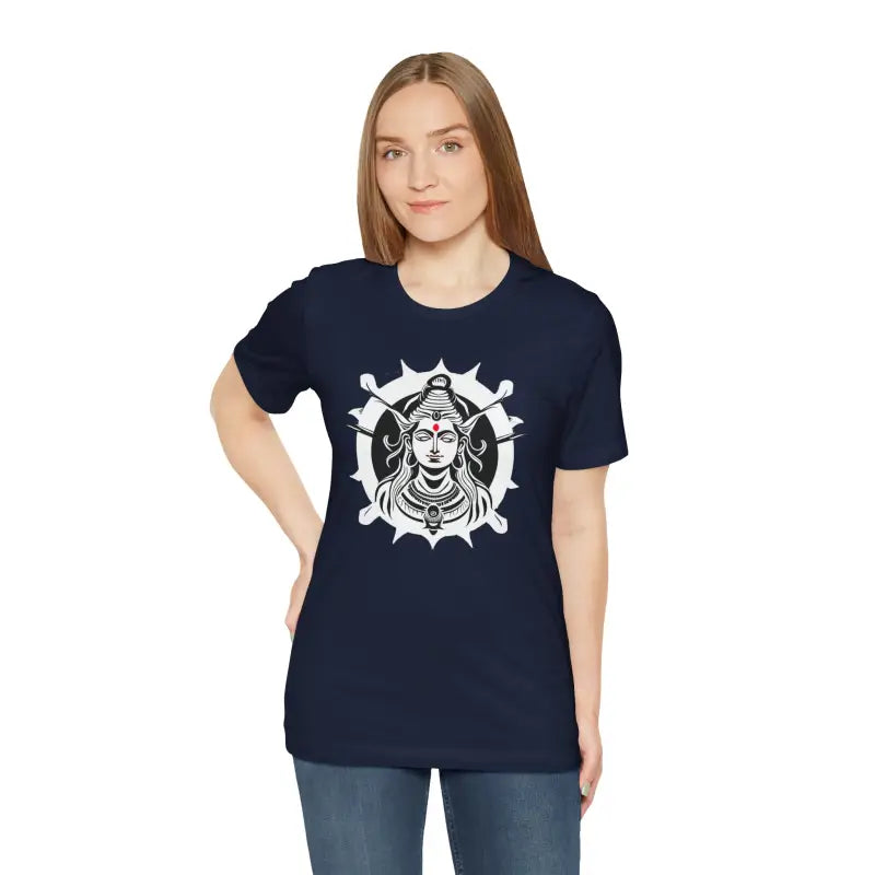 Feel the Bliss with Groove Shiva Jersey Short Sleeve Tee - Navy / s T-shirt