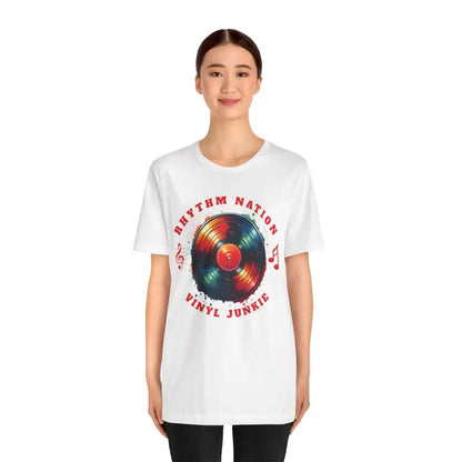 Groove in Style: Unisex Vinyl Short Sleeve Tee - T-shirt