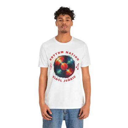 Groove in Style: Unisex Vinyl Short Sleeve Tee - T-shirt