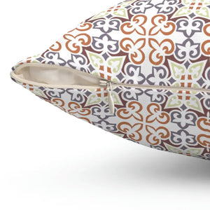 Abstract Block Pattern Spun Polyester Square Pillow - Dipaliz - Throw Pillows