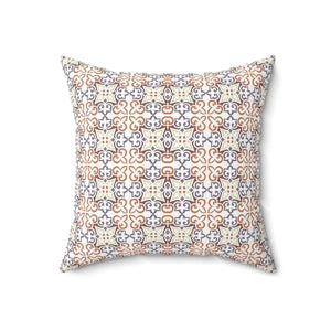 Abstract Block Pattern Spun Polyester Square Pillow - Dipaliz - Throw Pillows