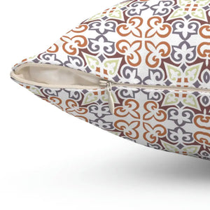 Abstract Block Pattern Spun Polyester Square Pillow - Dipaliz - Throw Pillows