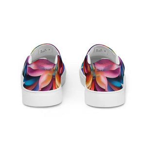 Women’s Slip on Canvas Shoes Psychedelic Large Flowers - Dipaliz - Sneakers