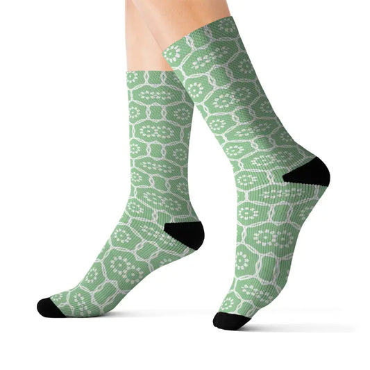 Groovy Abstract Pattern Sublimation Socks - Style Booster! - m