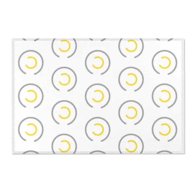 Groovy Grey Circles Area Rug - Elevate your Space in Style - 36’’ × 24’’ Home Decor