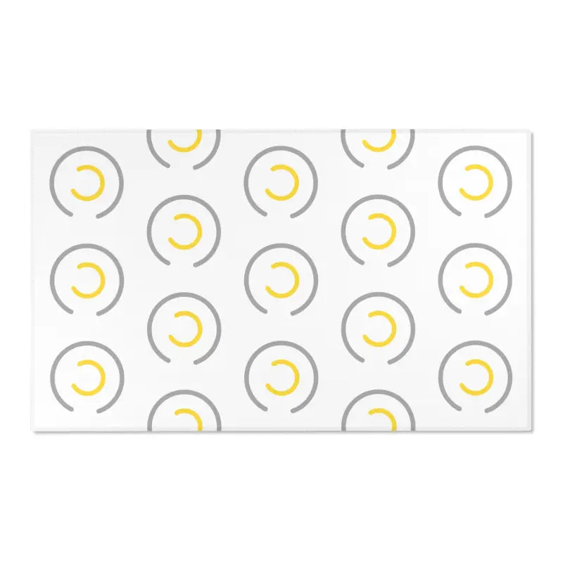 Groovy Grey Circles Area Rug - Elevate your Space in Style - 60’’ × 36’’ Home Decor