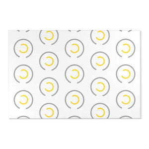 Grey Circles Area Rugs Modern Geometric Pattern - Dipaliz - 72’’ × 48’’