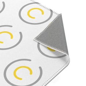 Grey Circles Area Rugs Modern Geometric Pattern - Dipaliz