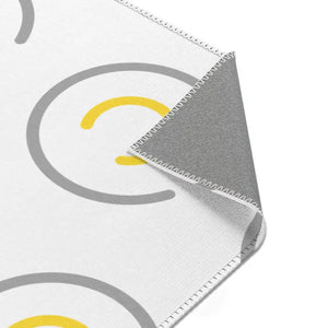 Grey Circles Area Rugs Modern Geometric Pattern - Dipaliz