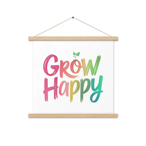 Happy Space Poster – Wooden Hanger Kit - Dipaliz - Posters Prints & Visual Artwork