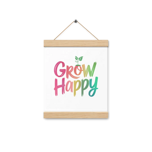 Happy Space Poster – Wooden Hanger Kit - Dipaliz - Posters Prints & Visual Artwork