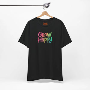 Comfy Classic Unisex Short Sleeve Tee - Grow Happy - Dipaliz - T-shirts