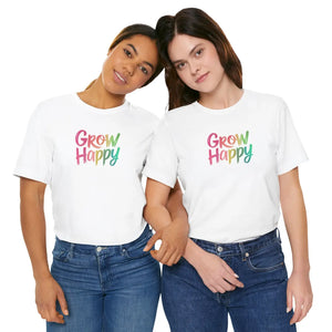 Comfy Classic Unisex Short Sleeve Tee - Grow Happy - Dipaliz - T-shirts
