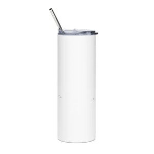 Powder-coated Smooth Matte Tumbler 20oz Grace - Dipaliz - White / Tumblers