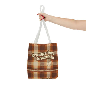 Plaid Tote Bag - Lovable Retro Character Design - Dipaliz - Bags