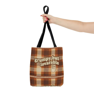 Plaid Tote Bag - Lovable Retro Character Design - Dipaliz - Bags