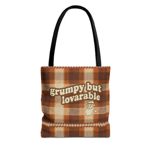 Plaid Tote Bag - Lovable Retro Character Design - Dipaliz - Bags