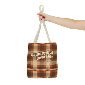 Plaid Tote Bag - Lovable Retro Character Design - Dipaliz - Bags