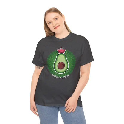 Guac n Roll Unisex Heavy Cotton Avocado Tee - Dark Heather / s T-shirt