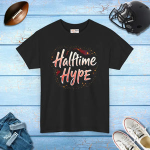 Halftime Hype Unisex Heavy Cotton Tee for Super Football Fans - Dipaliz - Black / s - T-shirts