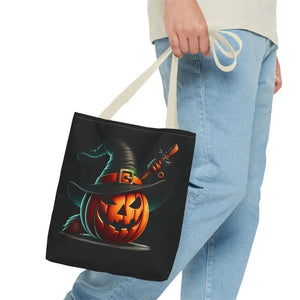 Spooky Jack o Lantern Aop Tote Bag for Halloween Style - Dipaliz - Bags