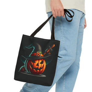 Spooky Jack o Lantern Aop Tote Bag for Halloween Style - Dipaliz - Bags