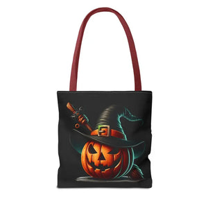 Spooky Jack o Lantern Aop Tote Bag for Halloween Style - Dipaliz - Bags