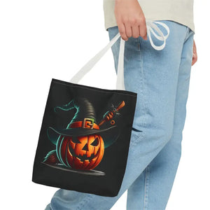 Spooky Jack o Lantern Aop Tote Bag for Halloween Style - Dipaliz - Bags