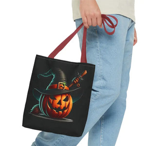 Spooky Jack o Lantern Aop Tote Bag for Halloween Style - Dipaliz - Bags