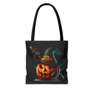 Spooky Jack o Lantern Aop Tote Bag for Halloween Style - Dipaliz - Bags