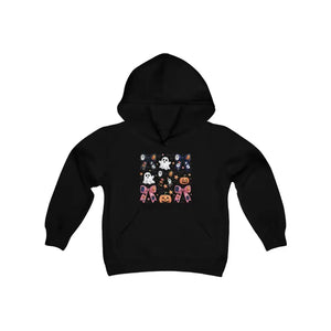 Halloween Coquette Youth Heavy Blend Hooded Sweatshirt - Dipaliz - Black / s - Sweatshirts