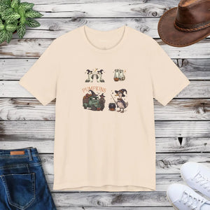 Soft Jersey Short Sleeve Tee Halloween Farm Animals Dipaliz - T-shirts