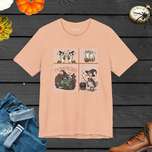 Halloween Farm Animals Unisex Jersey Short Sleeve Tee - Dipaliz - T-shirts