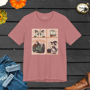 Halloween Farm Animals Unisex Jersey Short Sleeve Tee - Dipaliz - T-shirts