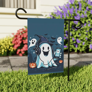 Ghost House Banner – Poly Poplin Fabric Halloween - Dipaliz - Flags & Windsocks