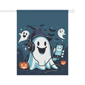 Ghost House Banner – Poly Poplin Fabric Halloween - Dipaliz - Flags & Windsocks