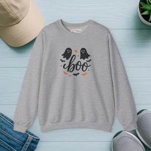 Halloween Ghosts Crewneck Sweatshirt - Cozy Fall Vibe - Dipaliz - Sport Grey / s - Sweatshirts