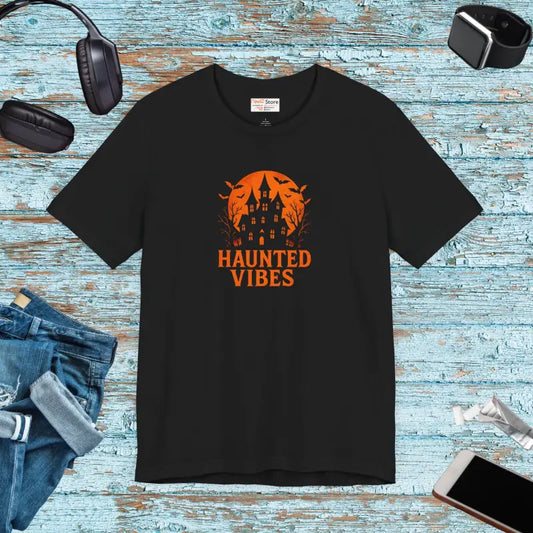 Haunted Vibes - Spooky Fall Staple | Dipaliz - Black / Xs - T-shirts