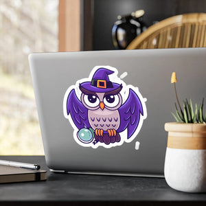 Spooky Halloween Owl White Vinyl Decals - Dipaliz - Decorative Stickers