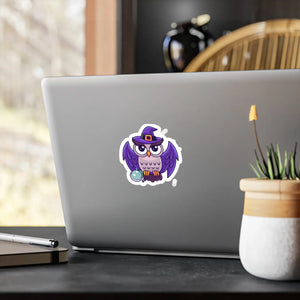 Spooky Halloween Owl White Vinyl Decals - Dipaliz - Decorative Stickers