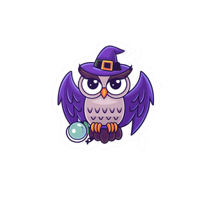 Spooky Halloween Owl White Vinyl Decals - Dipaliz - Decorative Stickers