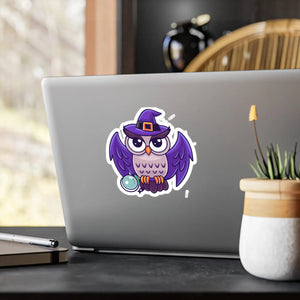 Spooky Halloween Owl White Vinyl Decals - Dipaliz - Decorative Stickers