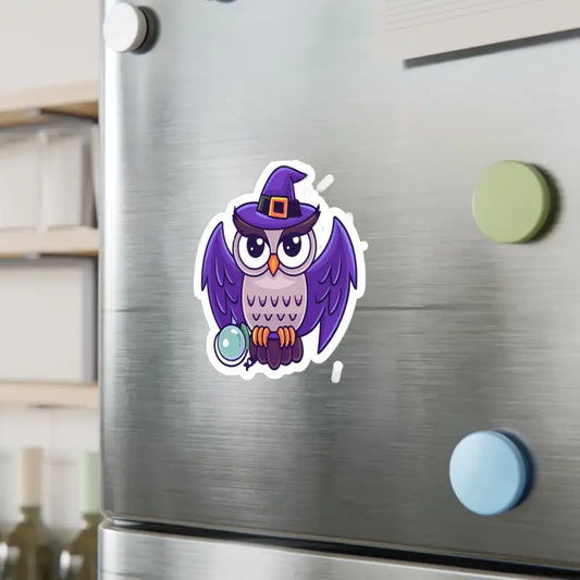 Spice Up Halloween with these Spooky Owl White Vinyl Decals - 6’’ x 8’’ / Kiss-cut / Satin Paper Products