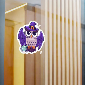 Halloween Owl White Vinyl Decals - Spooky Decor Stickers - Dipaliz - Decorative