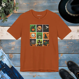 Soft Unisex Jersey Short Sleeve Tee Halloween Panel Dipaliz - T-shirts