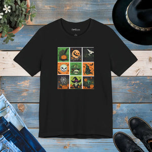 Soft Unisex Jersey Short Sleeve Tee Halloween Panel Dipaliz - T-shirts